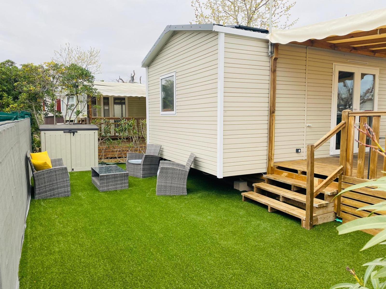Mobil Home Familial Neuf De 2024 Pour 8 Personnes Valras-Plage Esterno foto