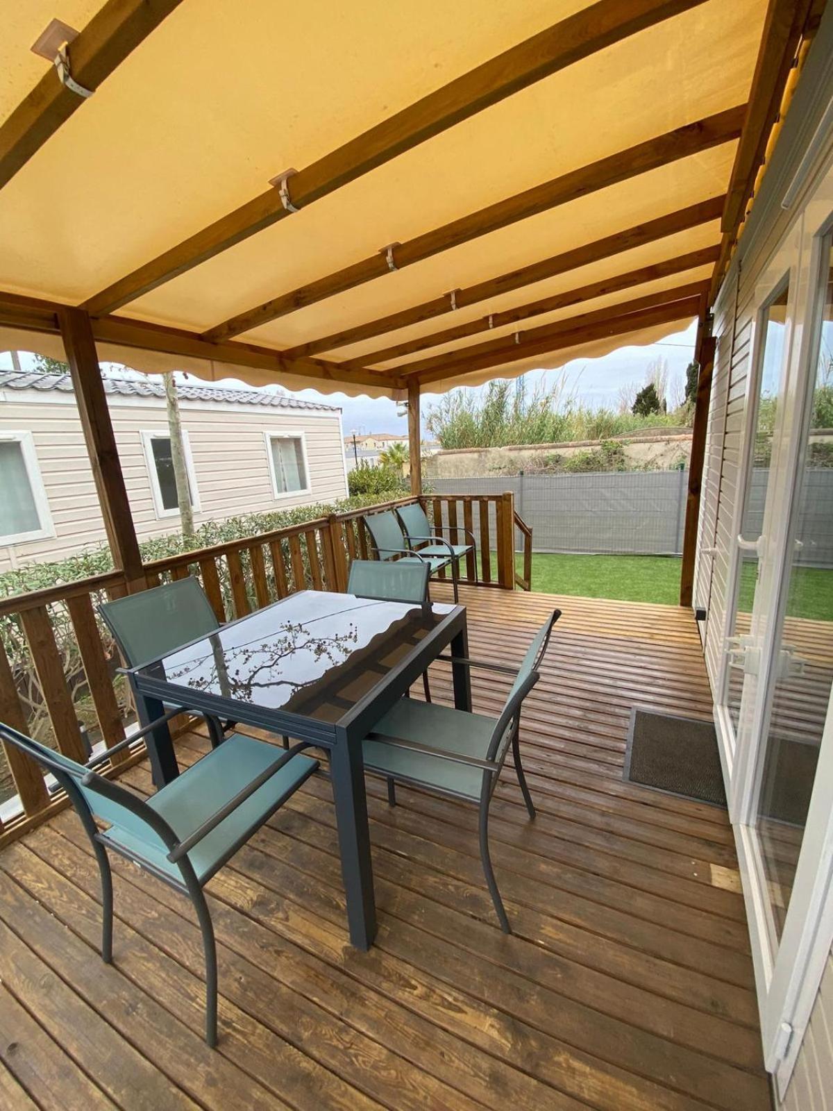 Mobil Home Familial Neuf De 2024 Pour 8 Personnes Valras-Plage Esterno foto