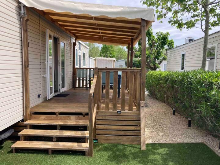 Mobil Home Familial Neuf De 2024 Pour 8 Personnes Valras-Plage Esterno foto